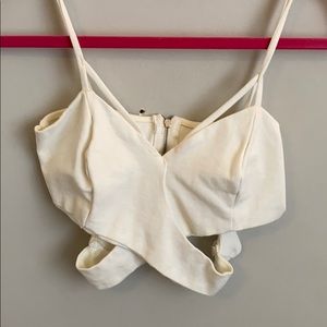 White crop top